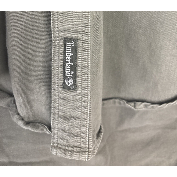 Timberland Mens Vintage Denim Shirt Long Sleeve Button Down Size L Mint ! - Picture 3 of 6
